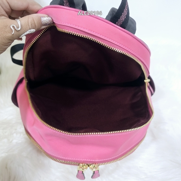 Coach Pink Women's Court Backpack With Ruching C4094 - Picture 15 of 17